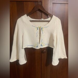 MOTH Anthropologie Shrug Cardigan Knit Sz S/M